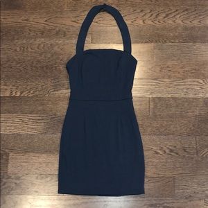 NWT Tobi Halter Dress Navy Blue Bandage Bodycon